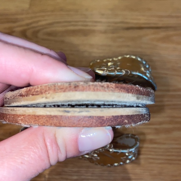 Jack Rogers Gold Flat Jack Sandals - Picture 9 of 13